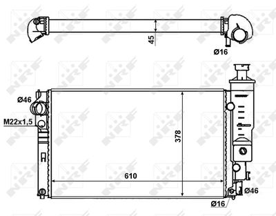 RADIATOR RACIRE MOTOR NRF 58889 3