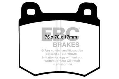 Комплект тормозных колодок, дисковый тормоз EBC Brakes DP179 для FORD CONSUL