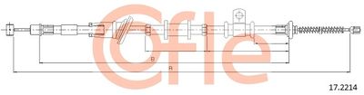 Тросик, cтояночный тормоз COFLE 92.17.2214 для MITSUBISHI SPACE