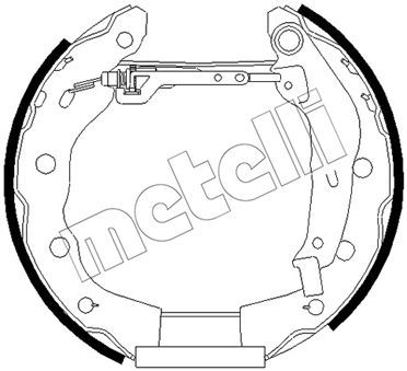 Комплект тормозных колодок METELLI 51-0485 для MITSUBISHI CARISMA