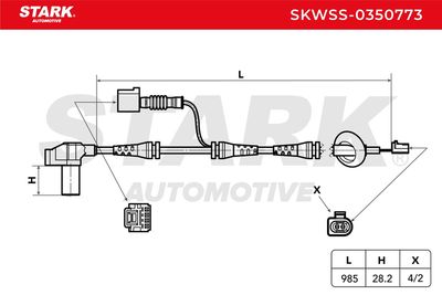 датчик, обороти на колелото STARK SKWSS-0350773