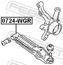 Control/Trailing Arm, wheel suspension 0724-WGR