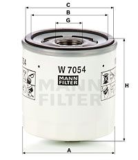 Масляный фильтр MANN-FILTER W 7054 для FORD USA EDGE