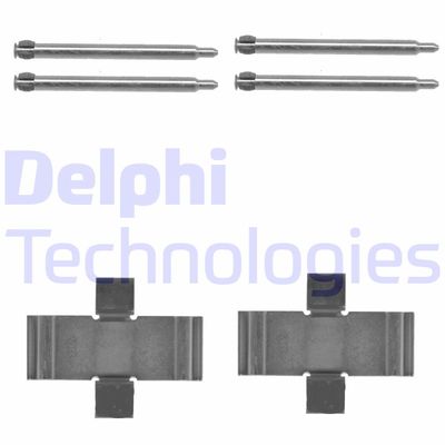 Комплектующие, колодки дискового тормоза DELPHI LX0066 для OPEL COMMODORE