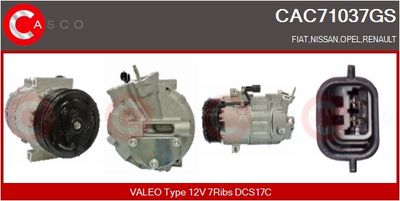COMPRESOR CLIMATIZARE CASCO CAC71037GS