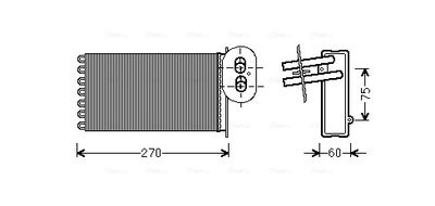 AVA QUALITY COOLING Kachelradiateur, interieurverwarming (VN6296)