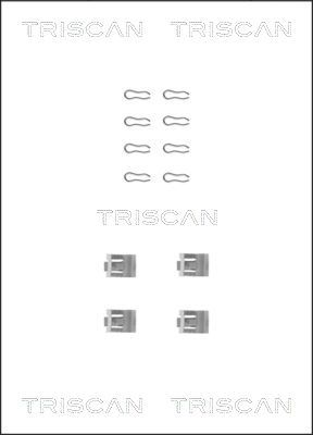 Комплектующие, колодки дискового тормоза TRISCAN 8105 101507 для SEAT TERRA