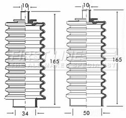 Bellow Kit, steering FIRST LINE FSG3156