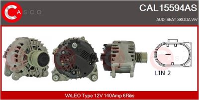 GENERATOR / ALTERNATOR CASCO CAL15594AS