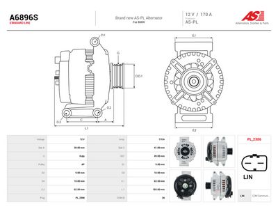 Alternátor AS-PL A6896S