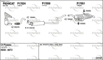 Układ wydechowy FENNO CI1121