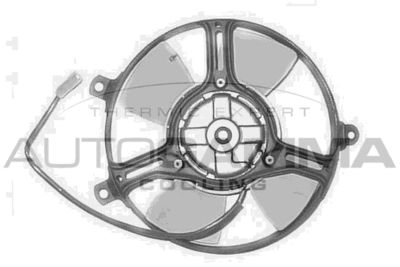Вентилятор, охлаждение двигателя AUTOGAMMA GA201143 для FIAT RITMO