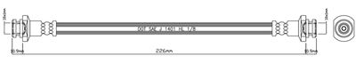 Тормозной шланг MOTAQUIP VBH1058 для MITSUBISHI PAJERO