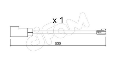 SENZOR DE AVERTIZARE UZURA PLACUTE DE FRANA