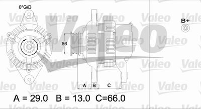 Генератор VALEO 436548 для MAZDA E