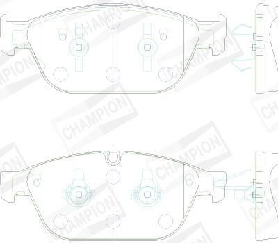 BREMSBELAGSATZ SCHEIBENBREMSE CHAMPION 573775CH 1