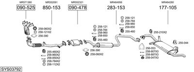 SISTEM DE ESAPAMENT BOSAL SYS03792