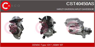 Стартер CASCO CST40450AS для HARLEY-DAVIDSON DYNA