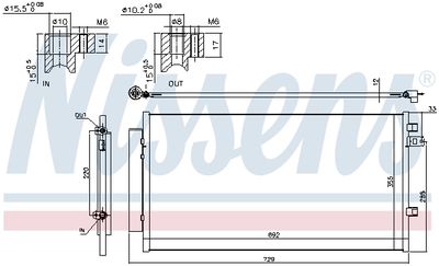 CONDENSATOR CLIMATIZARE NISSENS 940692 6