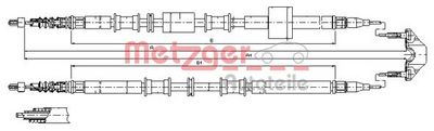 жило, ръчна спирачка METZGER AUTOTEILE 11.5766