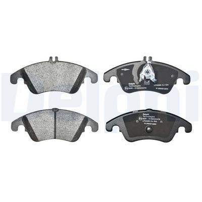 Remblokken set Voor (met een dempingskussen  met extra's), past: MERCEDES C (C204), C T-MODEL (S204), C (W204), CLS (C218), CLS SHOOTING BRAKE (X218), E (A207), E (C207) 1.6-5.5 01.07-