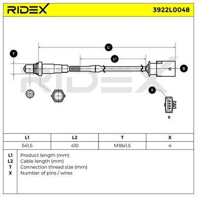 ламбда-сонда RIDEX 3922L0048