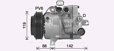 COMPRESOR CLIMATIZARE AVA QUALITY COOLING KAK314