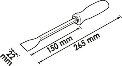 Vigor - Škrabka na tesnenie ∙ dlhá 265mm