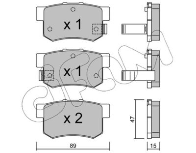 CIFAM 822-173-0 Тормозные колодки и сигнализаторы  для ROVER 600 (Ровер 600)