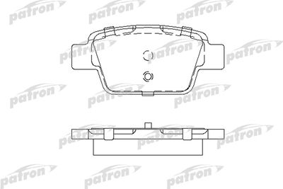 Комплект тормозных колодок, дисковый тормоз PATRON PBP1469 для FIAT BRAVO