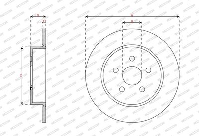 BREMSSCHEIBE FERODO DDF3096C 1