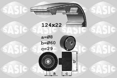 Комплект ремня ГРМ SASIC 1756029 для FIAT 124