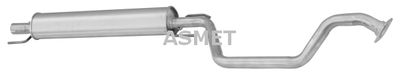 ASMET 05.159 Глушитель выхлопных газов  для OPEL ZAFIRA A вэн (T98) 1.8 16V (F75)