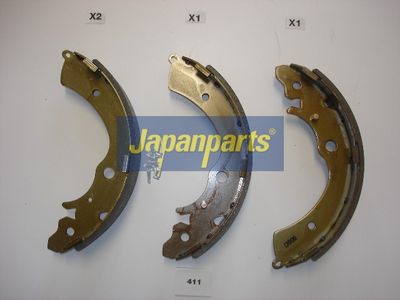 fékpofakészlet JAPANPARTS GF-411AF