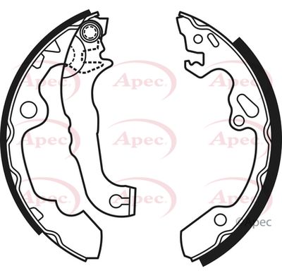 Brake Shoe Set APEC SHU584