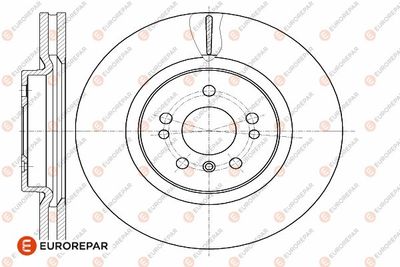 Тормозной диск EUROREPAR 1642751780 для MERCEDES-BENZ R-CLASS