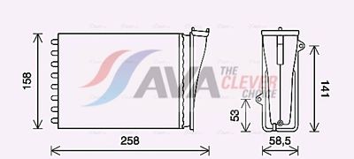 топлообменник, отопление на вътрешното пространство AVA Clever Choice PE6413