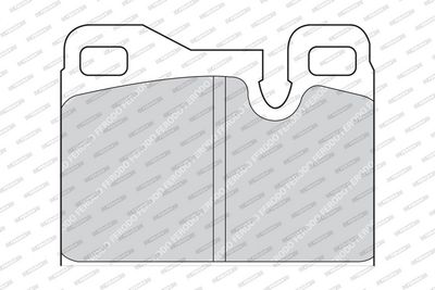 BREMSBELAGSATZ SCHEIBENBREMSE FERODO FDB330 1