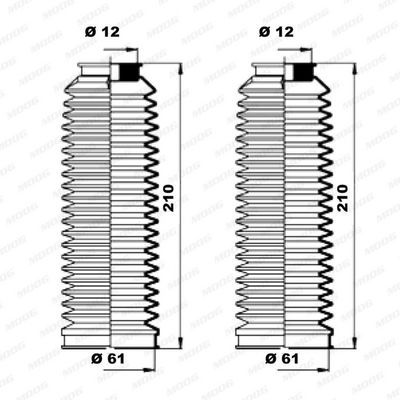 ANSAMBLU BURDUF DIRECTIE MOOG K150181 1