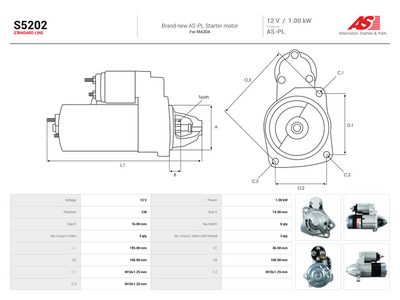 Štartér AS-PL S5202