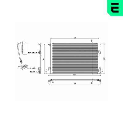 CONDENSATOR CLIMATIZARE ERA 667442