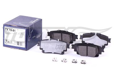 Sada brzdových platničiek kotúčovej brzdy (na jednu nápravu) TOMEX Brakes 1981