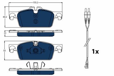 Brake Pad Set, disc brake GDB1929BTE