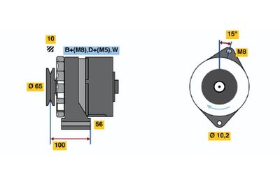 Alternator 0 986 034 530