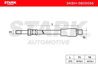 спирачен маркуч STARK SKBH-0820055