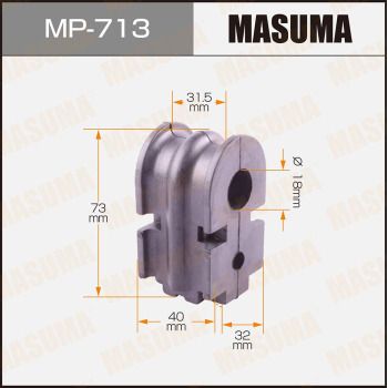Втулка, стабилизатор MASUMA MP-713 для NISSAN SENTRA