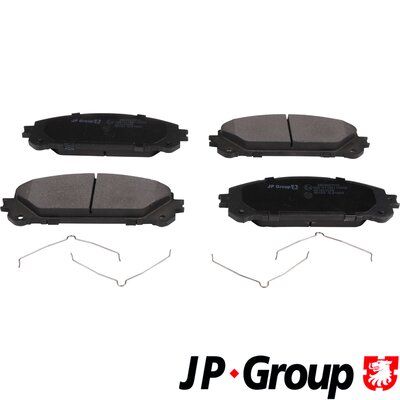 Комплект тормозных колодок, дисковый тормоз JP GROUP 4863607510 для LEXUS NX