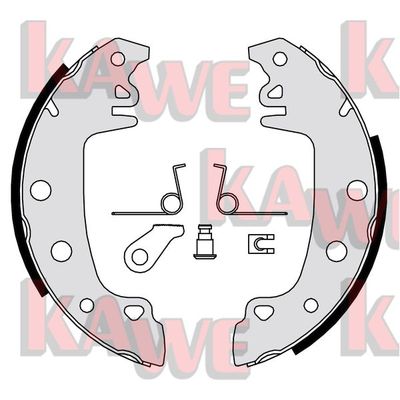 Комплект тормозных колодок KAWE 00771 для DACIA 1310