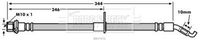 Brake Hose Borg & Beck BBH7876