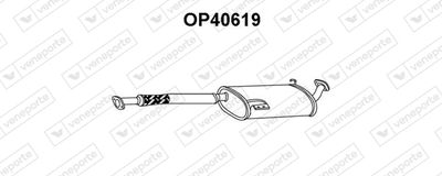 Глушитель выхлопных газов конечный VENEPORTE OP40619 для OPEL FRONTERA